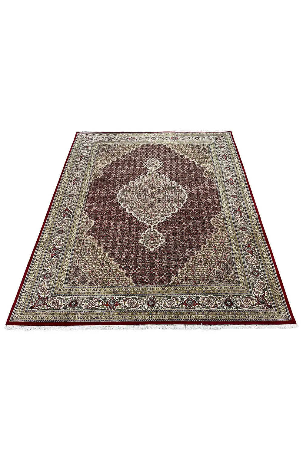  Indo Täbriz Teppich- 719393 (275x186 cm) - Premium Mahi from German Carpet Shop - Just €1299! Shop now at German Carpet Shop