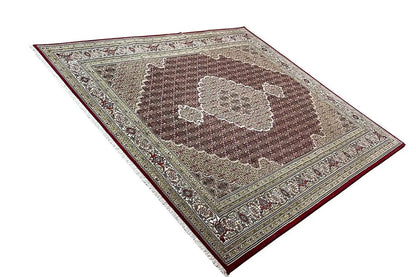  Indo Täbriz Teppich- 719393 (275x186 cm) - Premium Mahi from German Carpet Shop - Just €1299! Shop now at German Carpet Shop