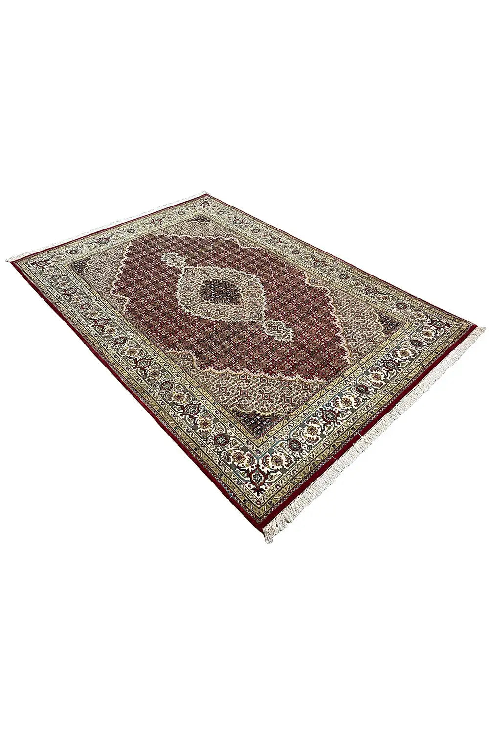  Indo Täbriz Teppich - 819405 (237x166 cm) - Premium Mahi from German Carpet Shop - Just €800! Shop now at German Carpet Shop