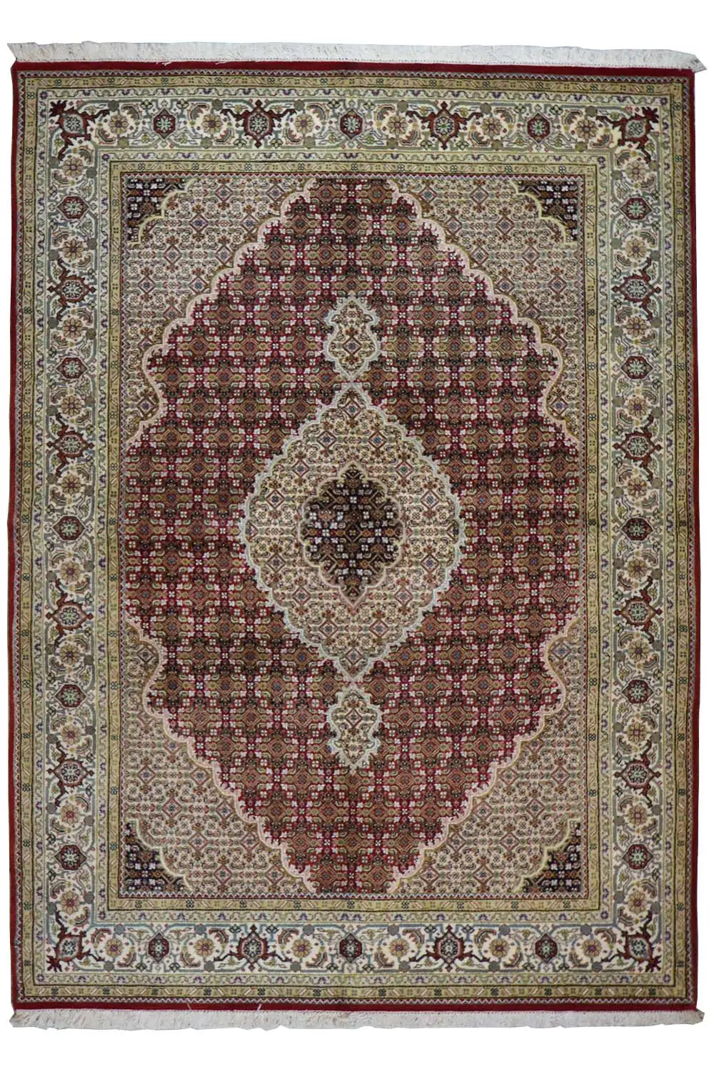  Indo Täbriz Teppich - 819405 (237x166 cm) - Premium Mahi from German Carpet Shop - Just €800! Shop now at German Carpet Shop