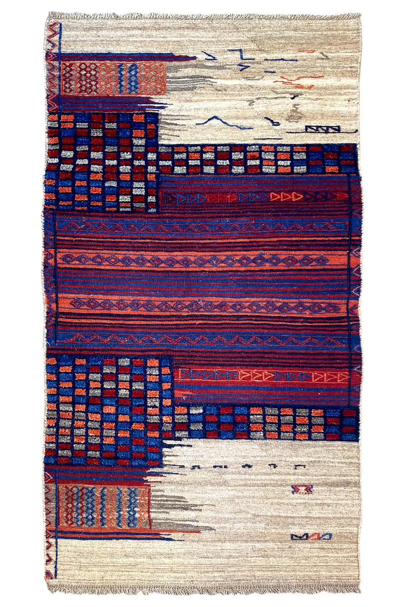 Bakhtiari Kelim - 905425 (203x102cm) - German Carpet Shop