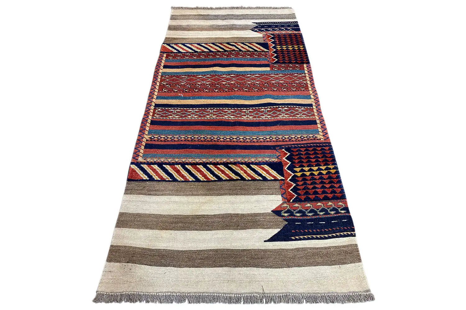  Kelim Bakhtiari (210x102cm) - Premium Teppich from German Carpet - Just €799! Shop now at German Carpet Shop