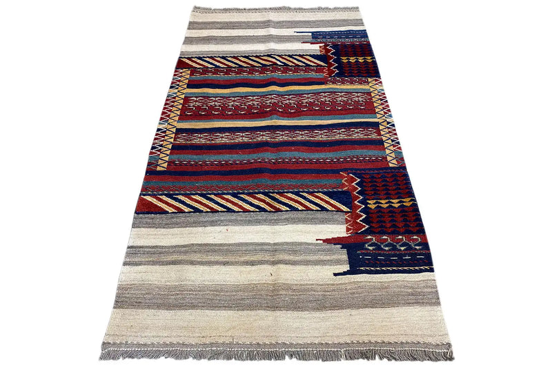 Kelim Bakhtiari (204x108cm) - German Carpet Shop