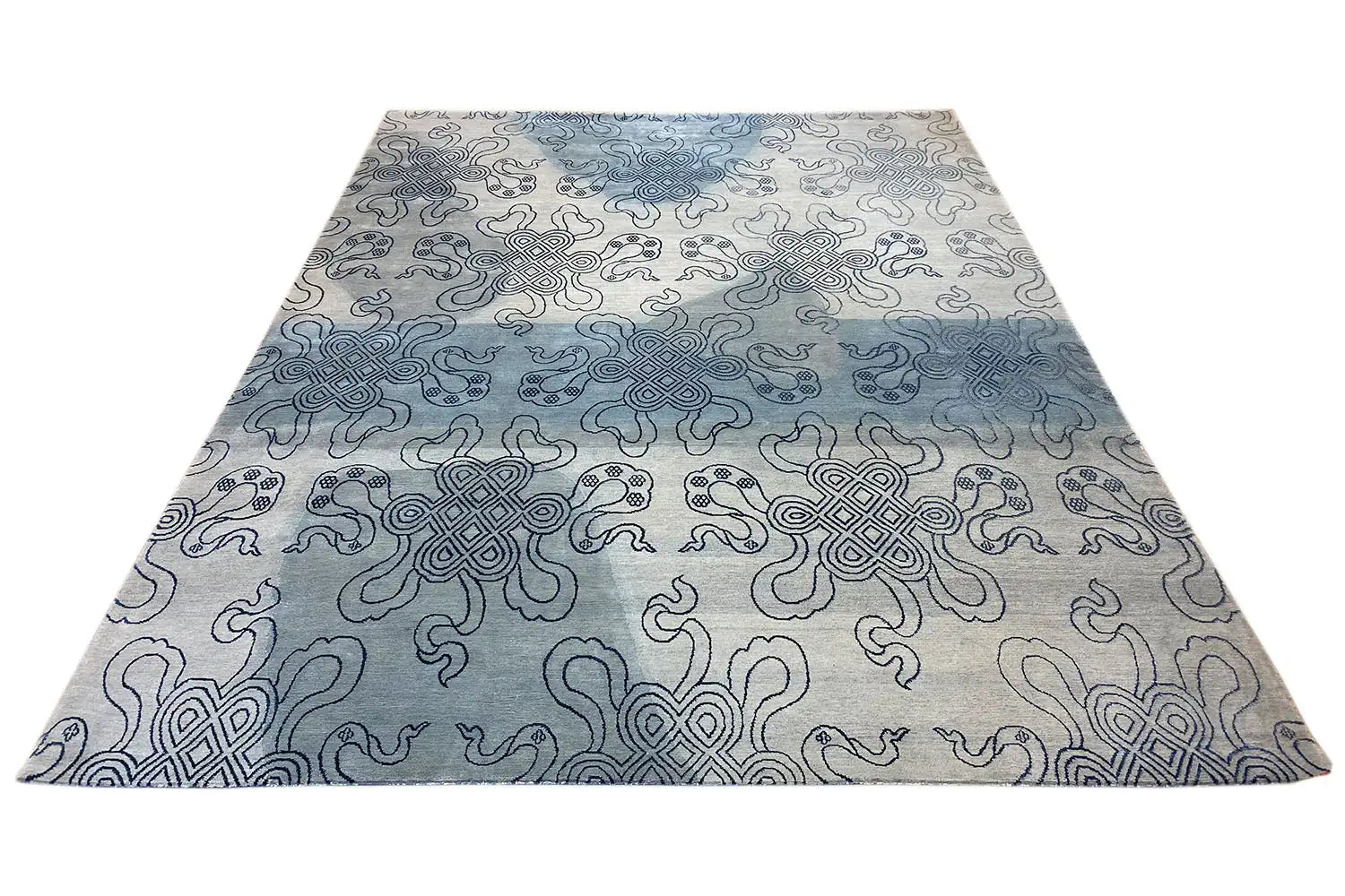  Designer-Teppich - Bo Hamsa (315x252cm) | Blue - Premium Teppich from German Carpet Shop - Just €3750! Shop now at German Carpet Shop