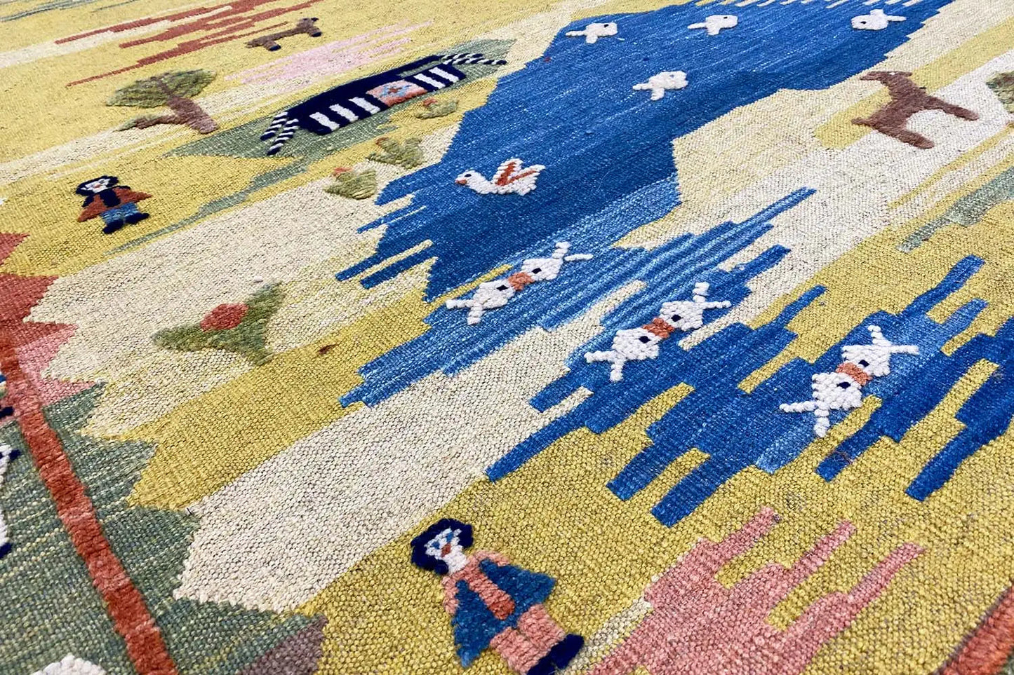  Kilim Qashqai  - 800592 (193x154 cm) - Premium Kelim from German Carpet Shop - Just €449! Shop now at German Carpet Shop