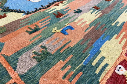  Kilim Qashqai - (201x146 cm) - Premium Kelim from German Carpet Shop - Just €429! Shop now at German Carpet Shop