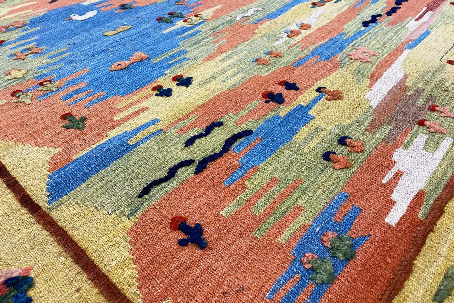  Kilim Qashqai  - 800595 (198x146 cm) - Premium Kelim from German Carpet Shop - Just €430! Shop now at German Carpet Shop