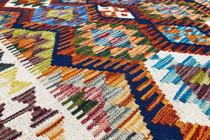 Kelim Afghan - (145x99cm) - German Carpet Shop