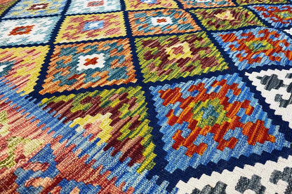 Kelim Afghan - (194x156 cm) - German Carpet Shop