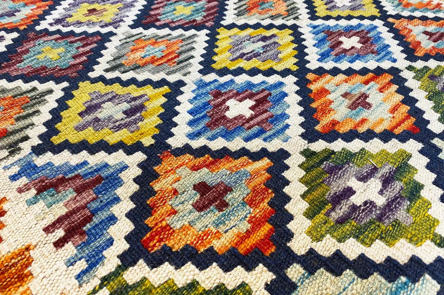 Kelim Afghan Läufer - (198x66 cm) - German Carpet Shop