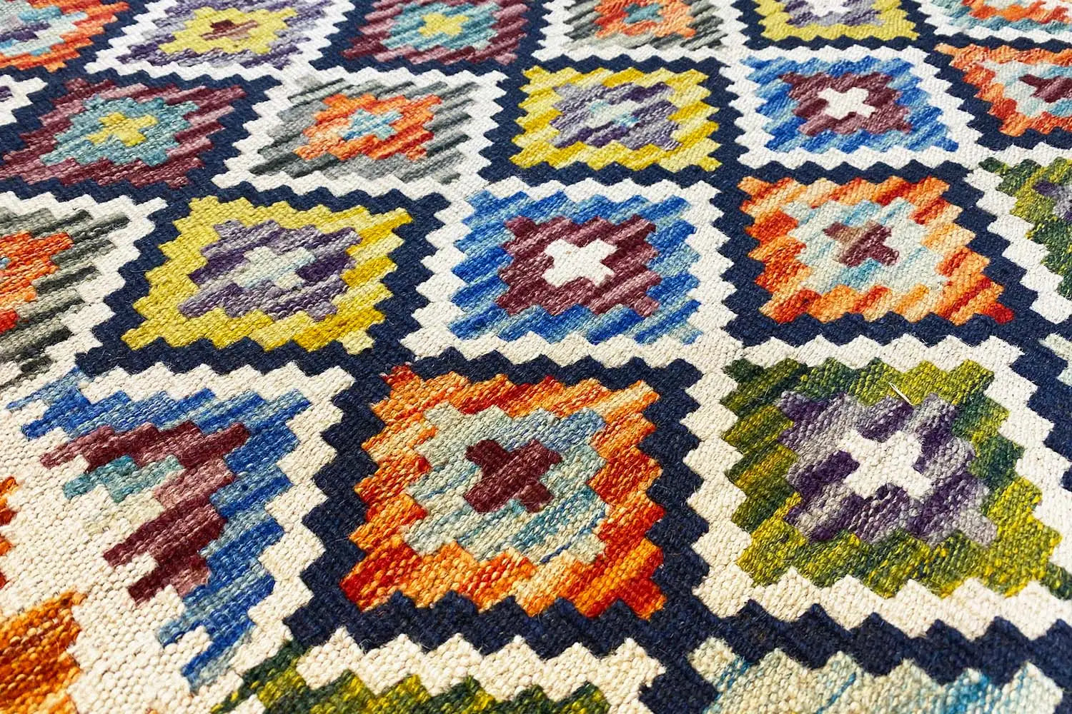 Kelim Afghan Läufer - (198x66 cm) - German Carpet Shop