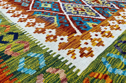 Kelim Afghan - (208x151 cm) - German Carpet Shop