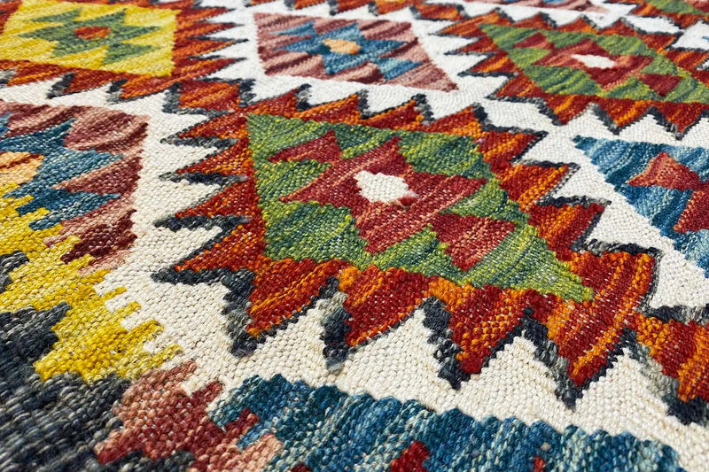 Kelim Afghan Läufer - (282x75cm) - German Carpet Shop
