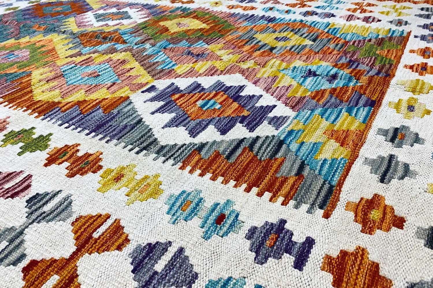 Kelim Afghan - (200x148cm) - German Carpet Shop