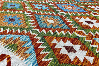 Kelim Afghan - (209x148cm) - German Carpet Shop