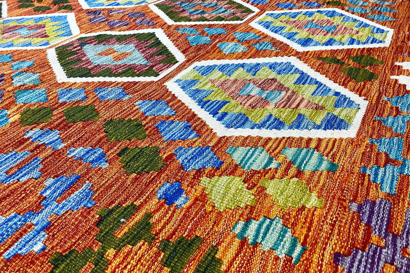 Kelim Afghan - (194x152cm) - German Carpet Shop