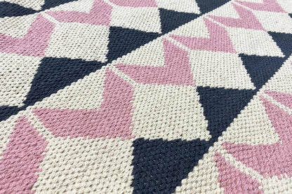 Moderne Kelim - Samak 05 Pink - German Carpet Shop