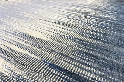 Blauer Ombré Kelim Dhurrie Teppich 160x230 cm - German Carpet Shop