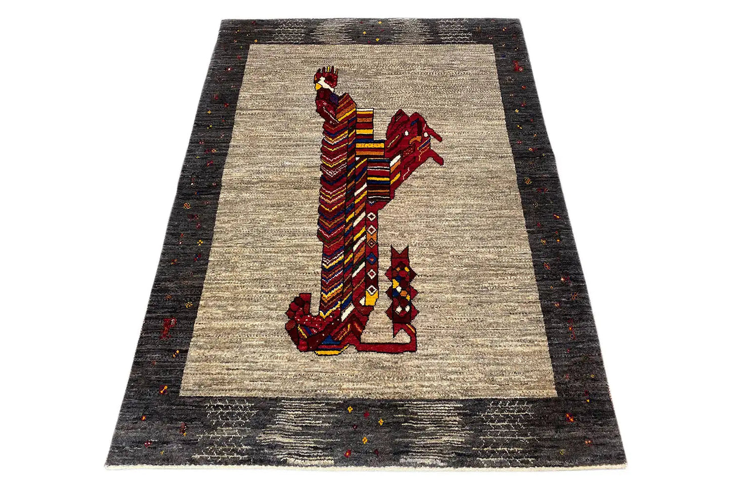 Löwen Gabbeh (160x111 cm) - German Carpet Shop