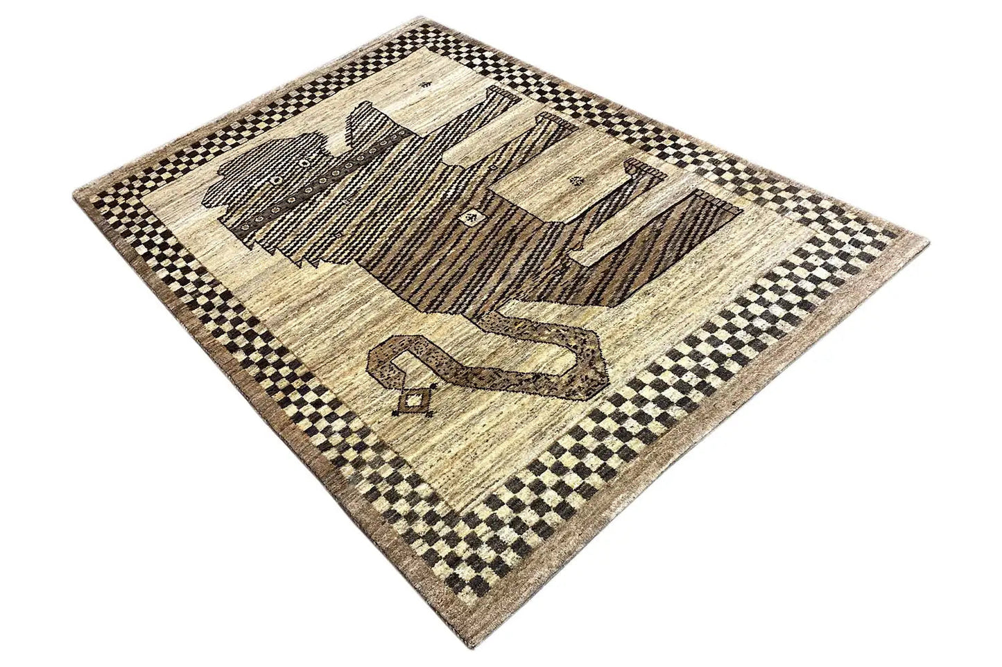 Löwen Gabbeh (179x122 cm) - German Carpet Shop