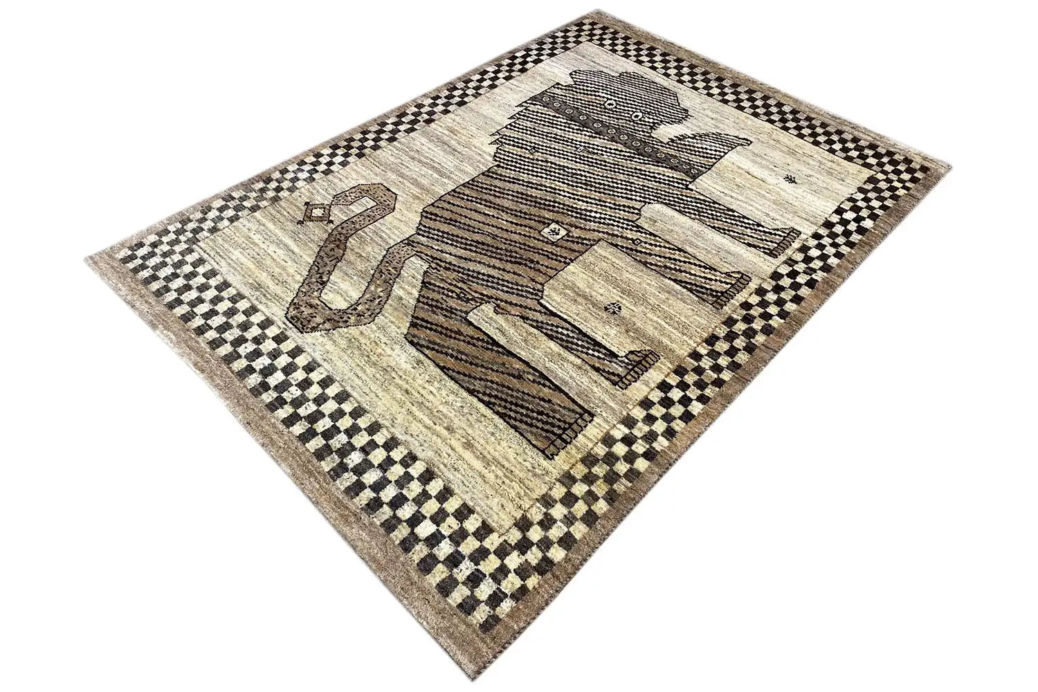 Löwen Gabbeh (179x122 cm) - German Carpet Shop