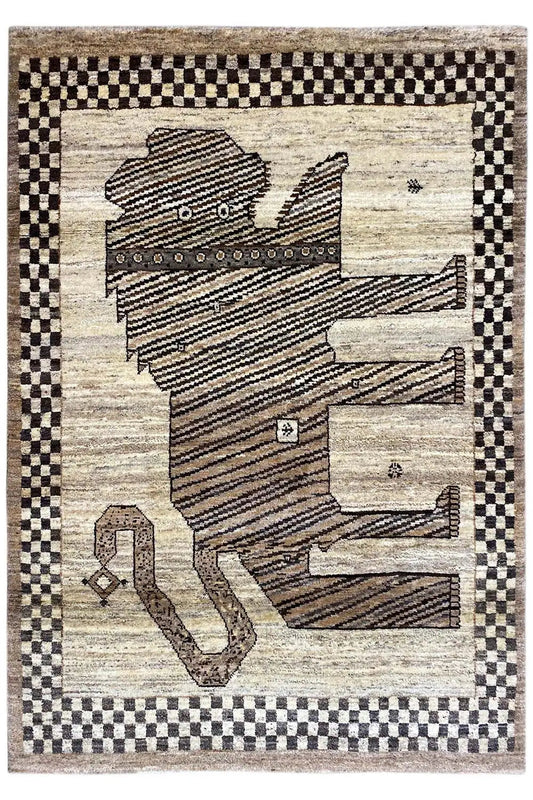 Löwen Gabbeh (179x122 cm) - German Carpet Shop