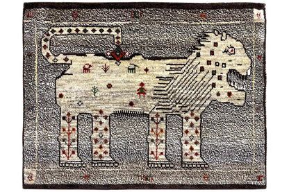 Löwen Gabbeh (93x66 cm) - German Carpet Shop