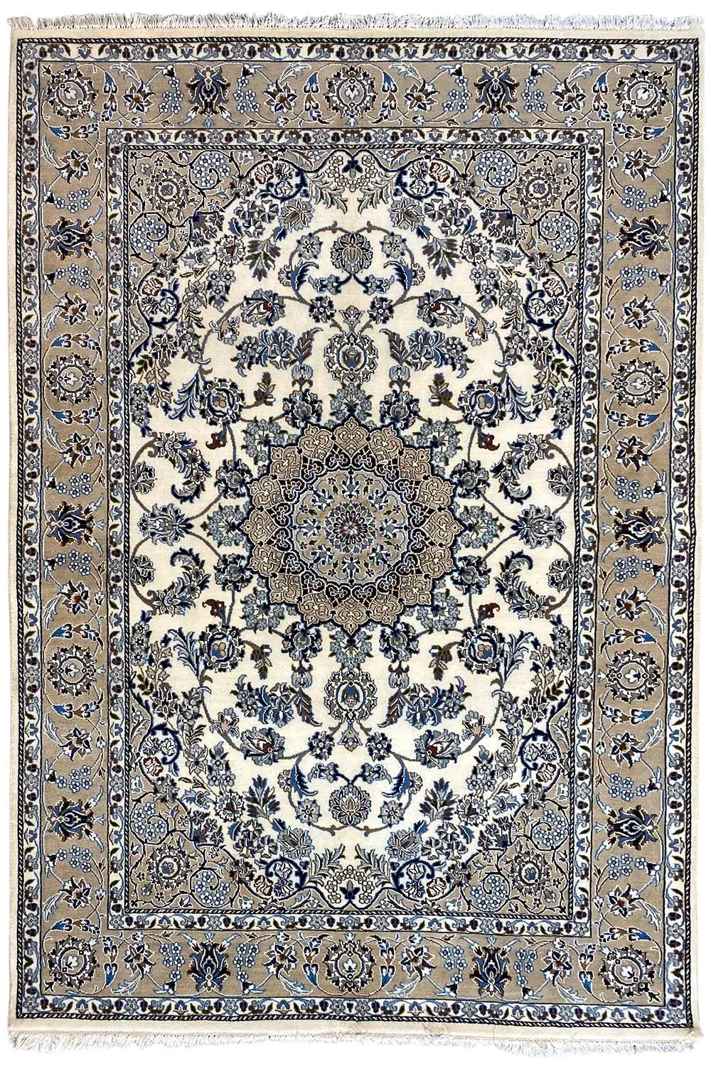Nain - Beige (249x174cm) - German Carpet Shop