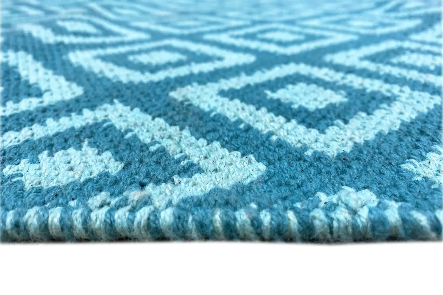 Moderner Kelim - Samak 04 Blue - German Carpet Shop