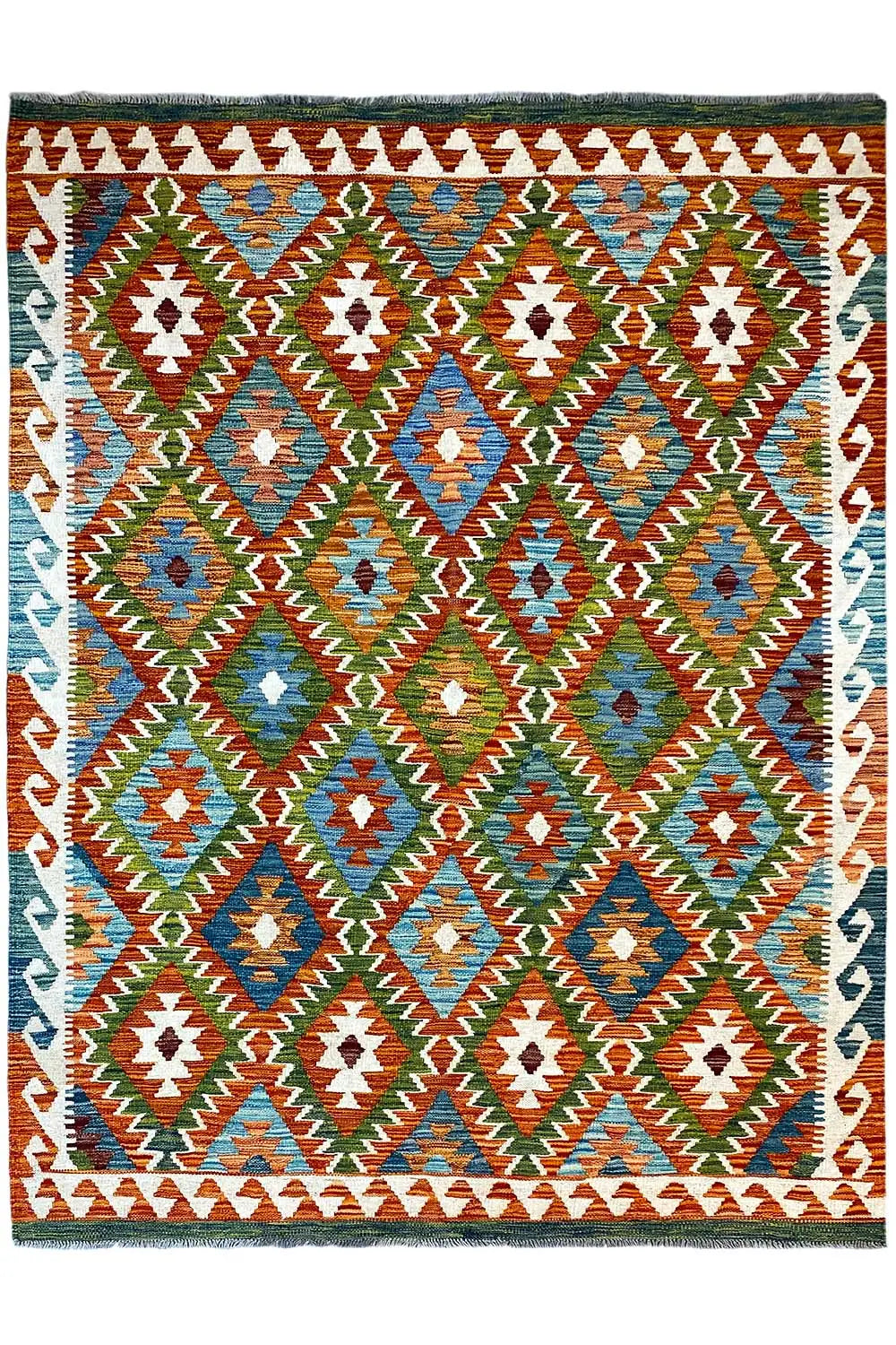 Kelim Afghan - (209x148cm) - German Carpet Shop