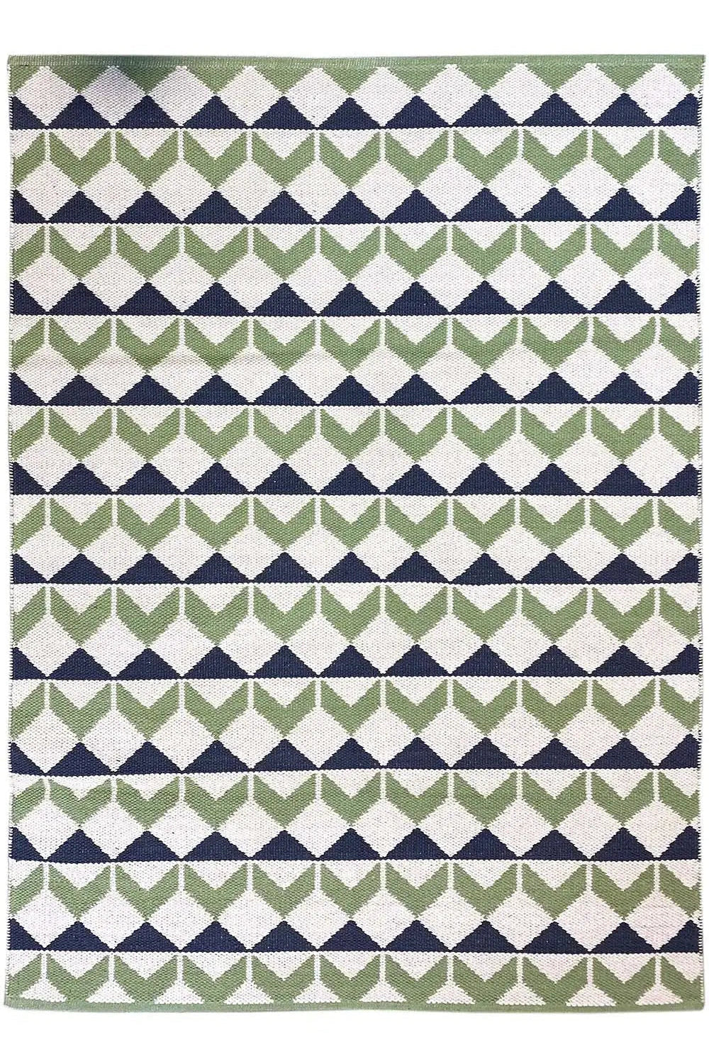 Moderne Kelim - Samak 05 Green - German Carpet Shop