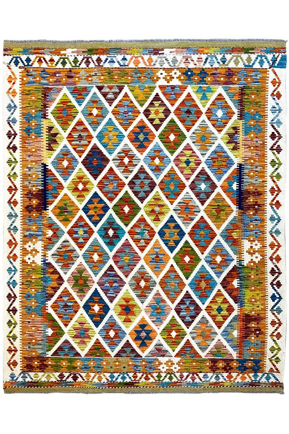 Kelim Afghan - (199x151cm) - German Carpet Shop