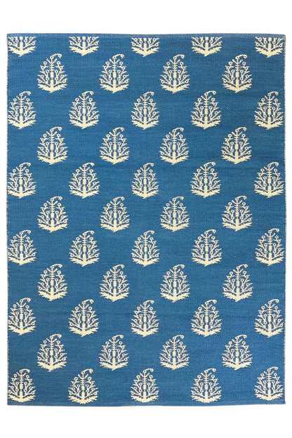 Moderne Kelim - Samak 06 Blue - German Carpet Shop
