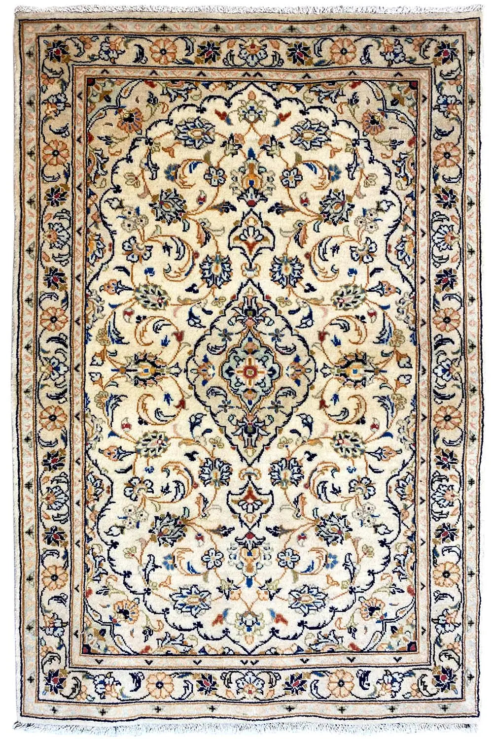 Keshan - Beige (148x98 cm) - German Carpet Shop