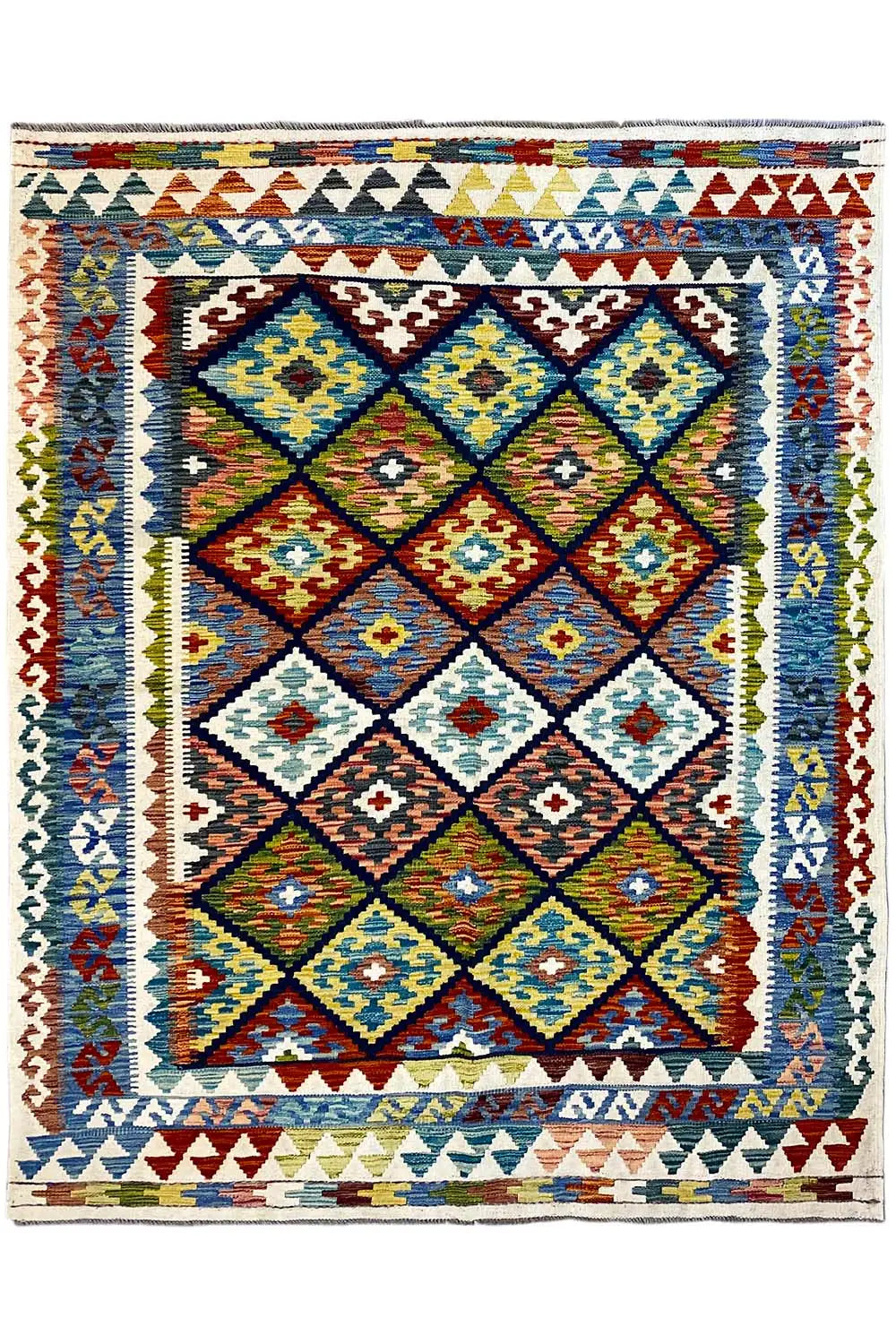 Kelim Afghan - (196x152cm) - German Carpet Shop