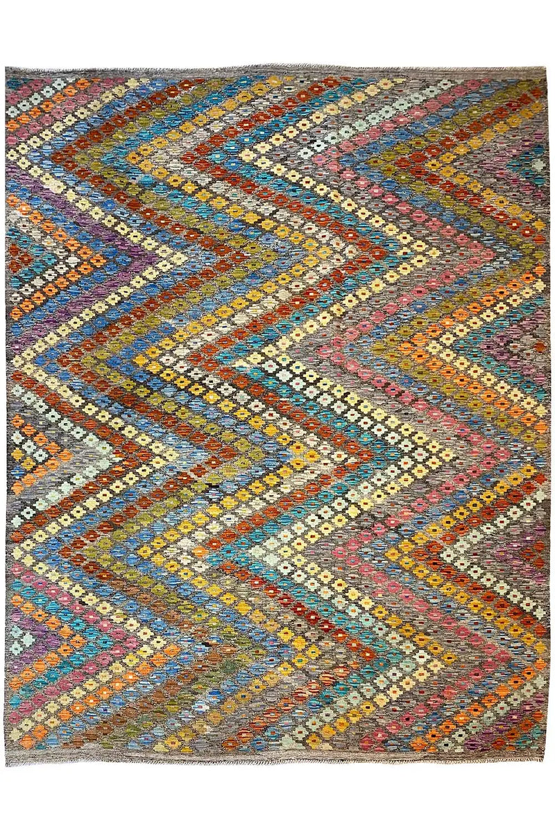 Kelim Afghan 8712 (293x211cm) - German Carpet Shop