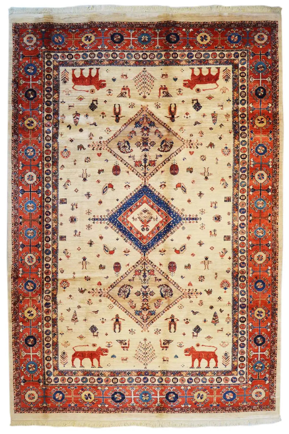 Qashqai Exklusiv 24038 - (300x197cm) - German Carpet Shop