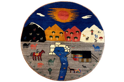 Gabbeh - (94x94cm) - German Carpet Shop