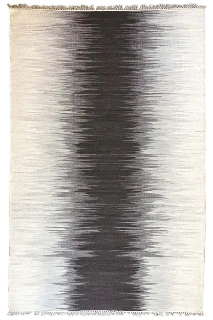 Grau Kelim Teppich - 160x230 cm - German Carpet Shop