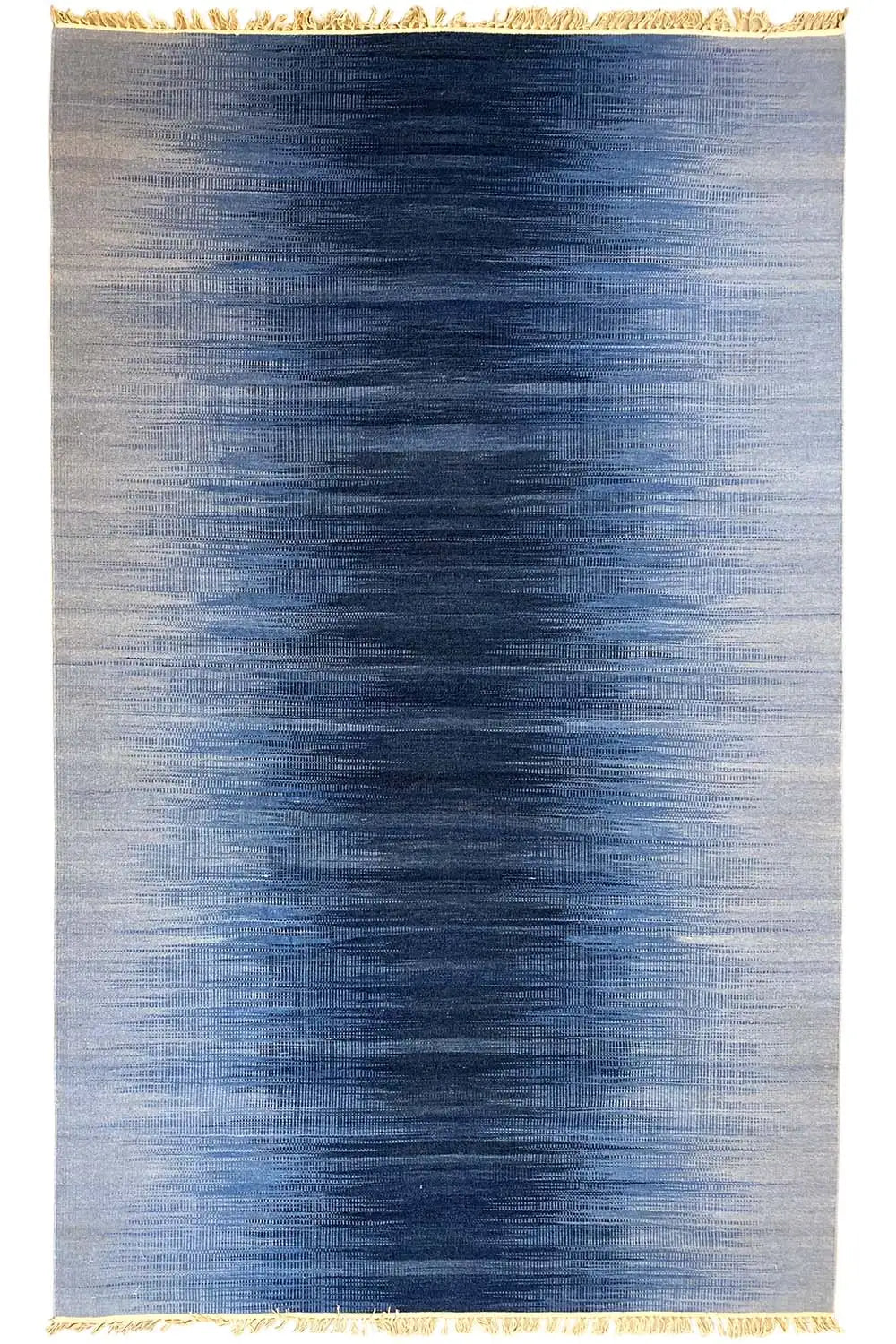 Blau Kelim Dhurrie Teppich 160x230 cm - German Carpet Shop