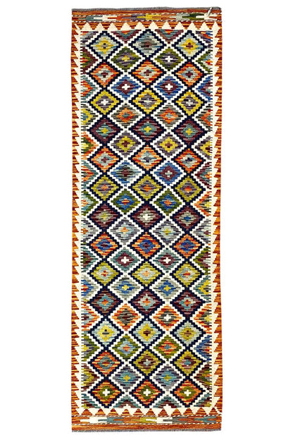 Kelim Afghan Läufer - (198x66 cm) - German Carpet Shop
