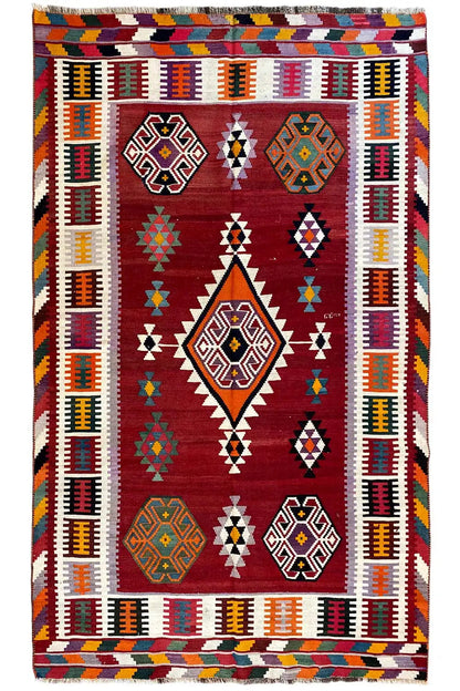  Kilim Qashqai - 24034 (258x162 cm) - Premium Kelim from German Carpet Shop - Just €375! Shop now at German Carpet Shop