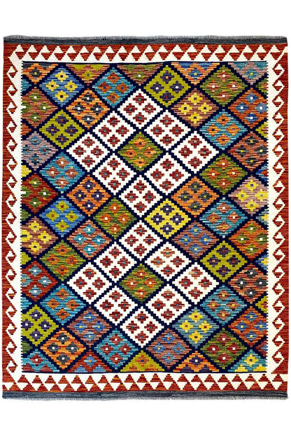 Kelim Afghan - (199x148 cm) - German Carpet Shop