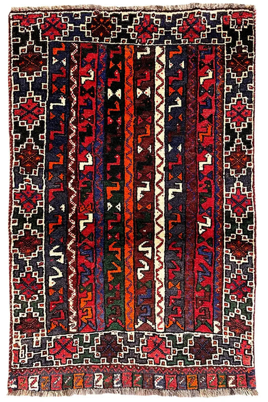  Shiraz - Qashqai (125x80 cm) - Premium Teppich from German Carpet Shop - Just €250! Shop now at German Carpet Shop