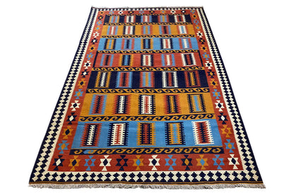 Kilim Qashqai - Multicolor 802403 253x158 cm - German Carpet Shop
