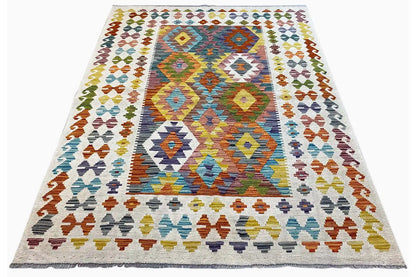 Kelim Afghan - (200x148cm) - German Carpet Shop