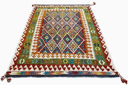 Kelim Afghan - (208x151 cm) - German Carpet Shop