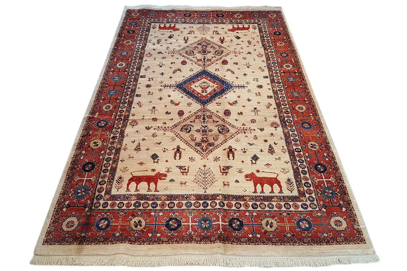 Qashqai Exklusiv 24038 - (300x197cm) - German Carpet Shop