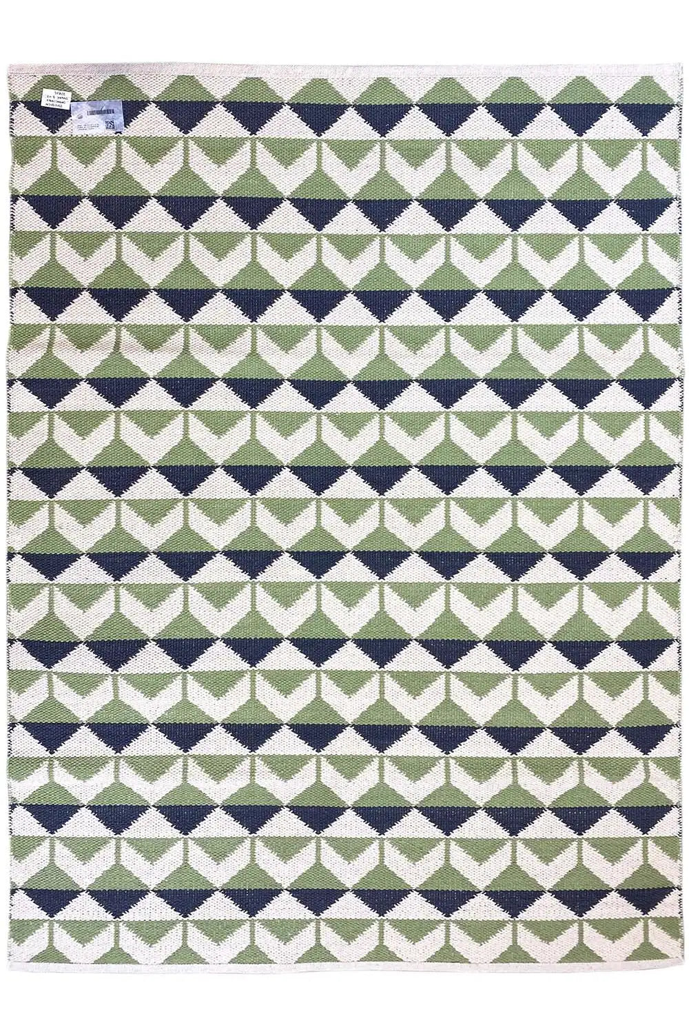 Moderne Kelim - Samak 05 Green - German Carpet Shop