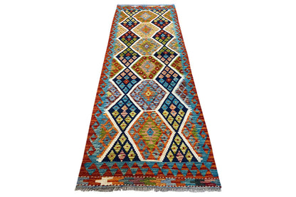 Kelim Afghan Läufer - (237x83cm) - German Carpet Shop